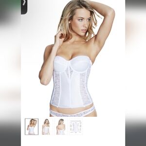 Colette lace longline Corset bra